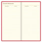 Letts of London 2026 Signature Bonded Slim Planner - Red