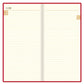 Letts of London 2026 Signature Bonded Slim Planner - Red