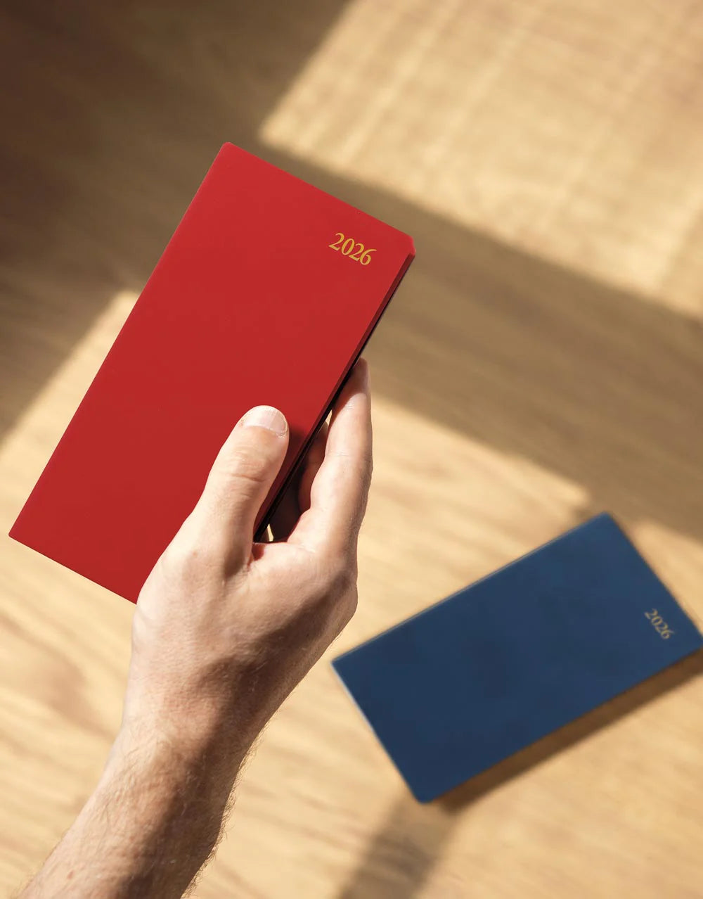 Letts of London 2026 Signature Bonded Slim Planner - Red