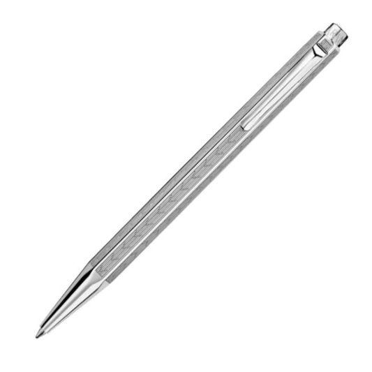 Caran d'Ache Ecridor Ballpoint - Chevron Palladium