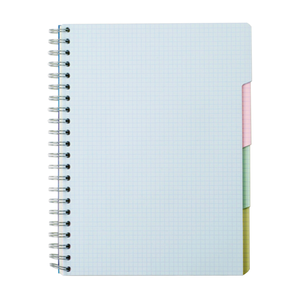 Clairefontaine 8139 MultiSubject Graph Wirebound Notebook 4 Tabs (8