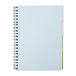 Clairefontaine #8139 Multi-Subject Graph Wirebound Notebook 4 Tabs (8.25 x 11.75) (Assorted)