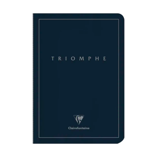 Clairefontaine Triomphe Blank A5 Notebook (6 x 8 ¼) - Blue