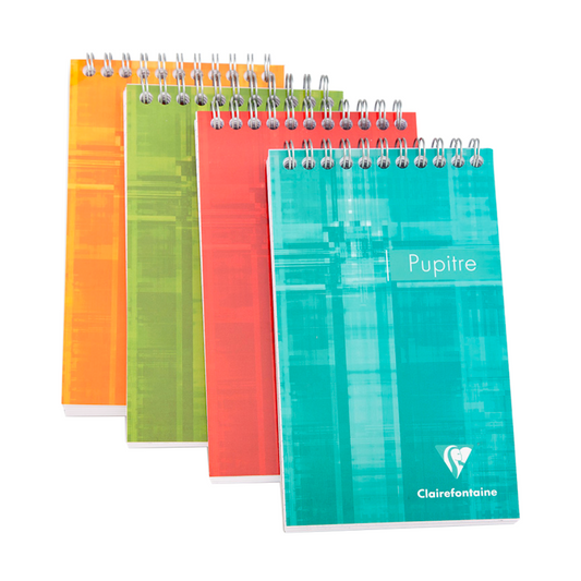 Clairefontaine #8646 Classic Lined Top Wirebound Notepad (4.25 x 6.75) (Assorted)