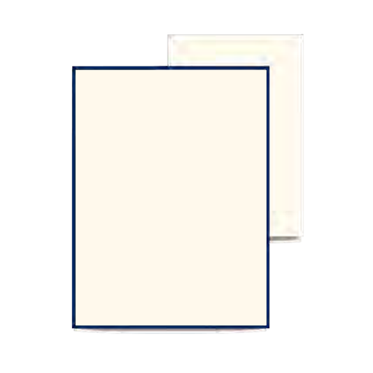 Crane Navy Bordered Half Sheet (20 ea)