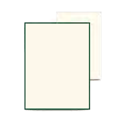 Crane Hunter Green Bordered Half Sheet (20 ea)