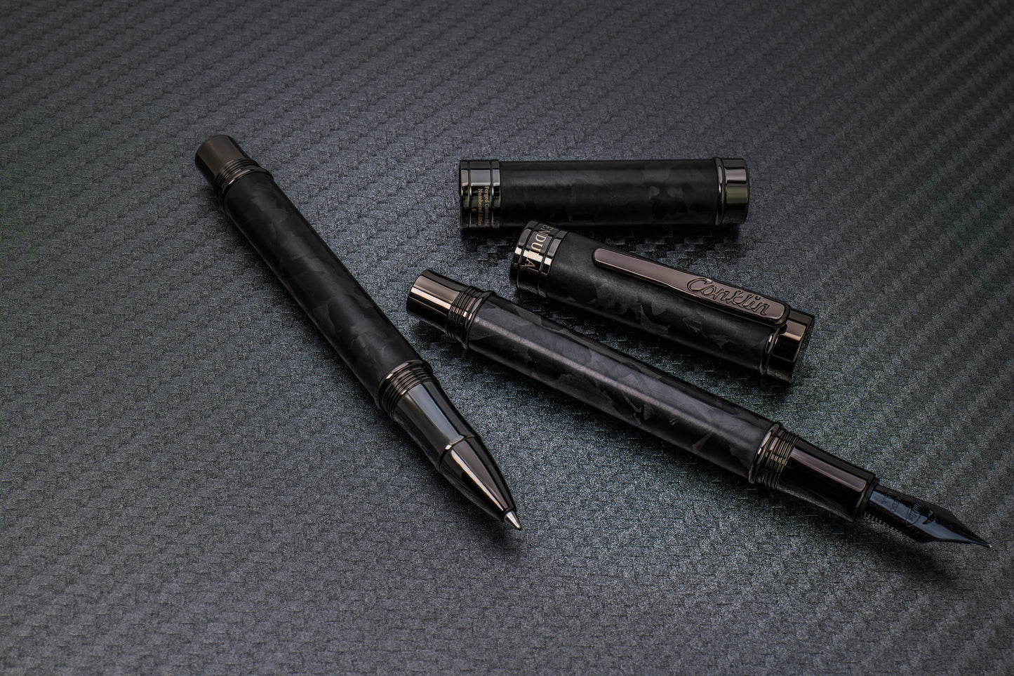 Conklin Endura Ballpoint - Forged Carbon Fiber with Gunmetal Trim