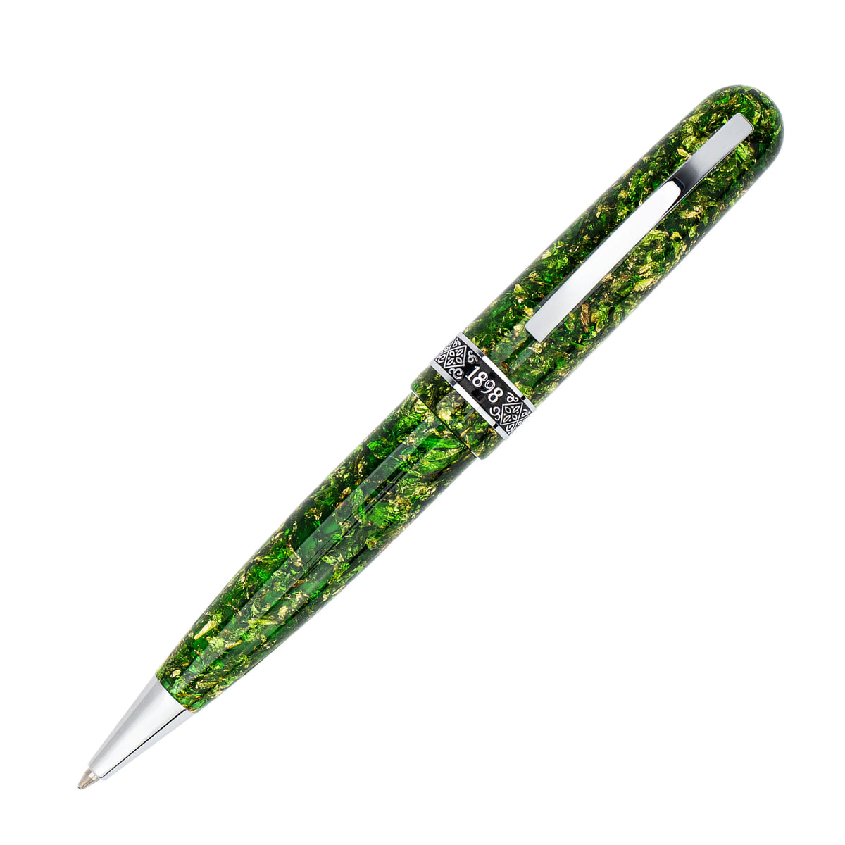 Conklin 1898 Solaris Collection Ballpoint - Green with Chrome Trim (Limited Edition)