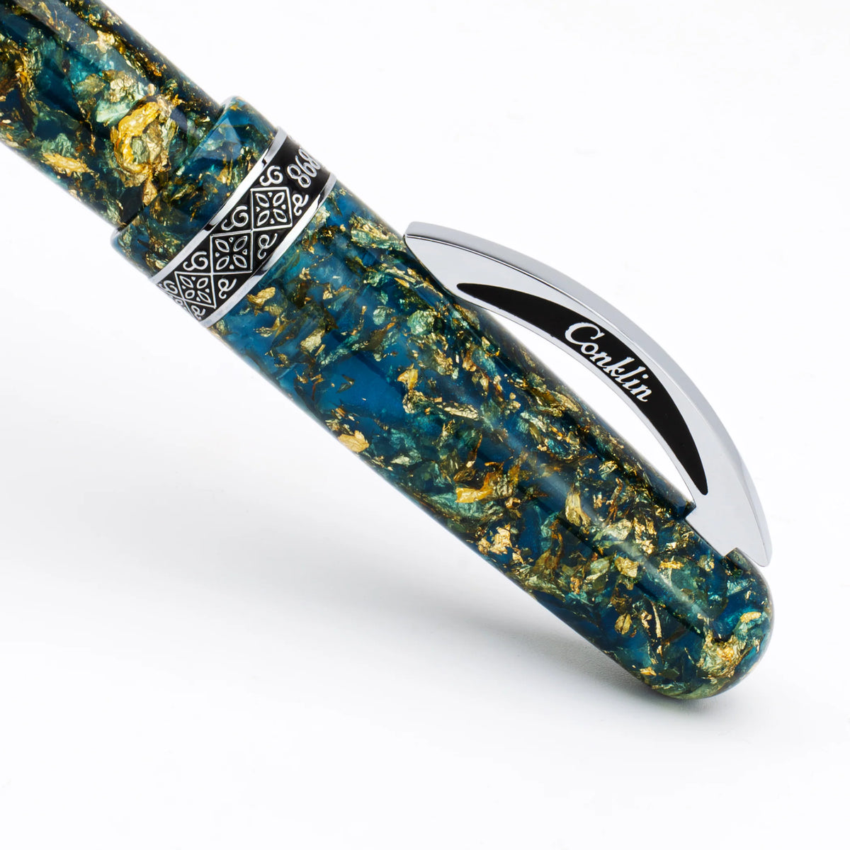 Conklin 1898 Solaris Collection Rollerball - Blue with Chrome Trim (Limited Edition)
