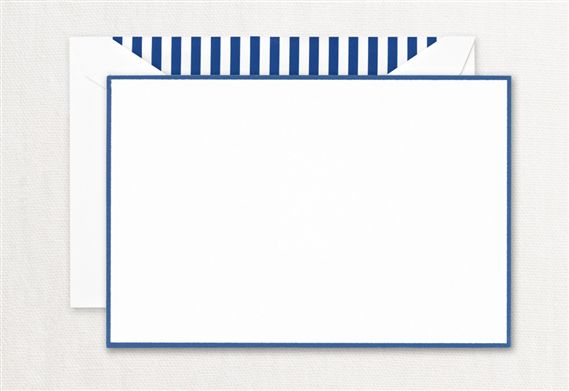 Crane Regent Blue Bordered Cards (10 ea)