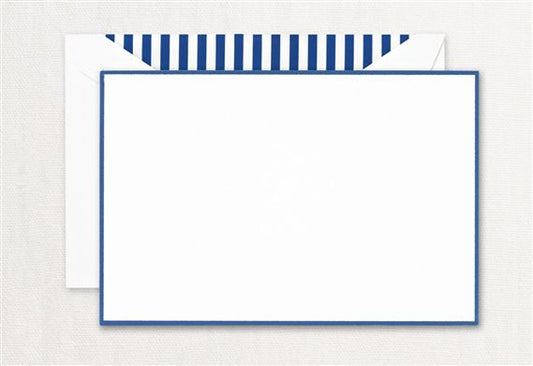 Crane Regent Blue Bordered Cards (10 ea)