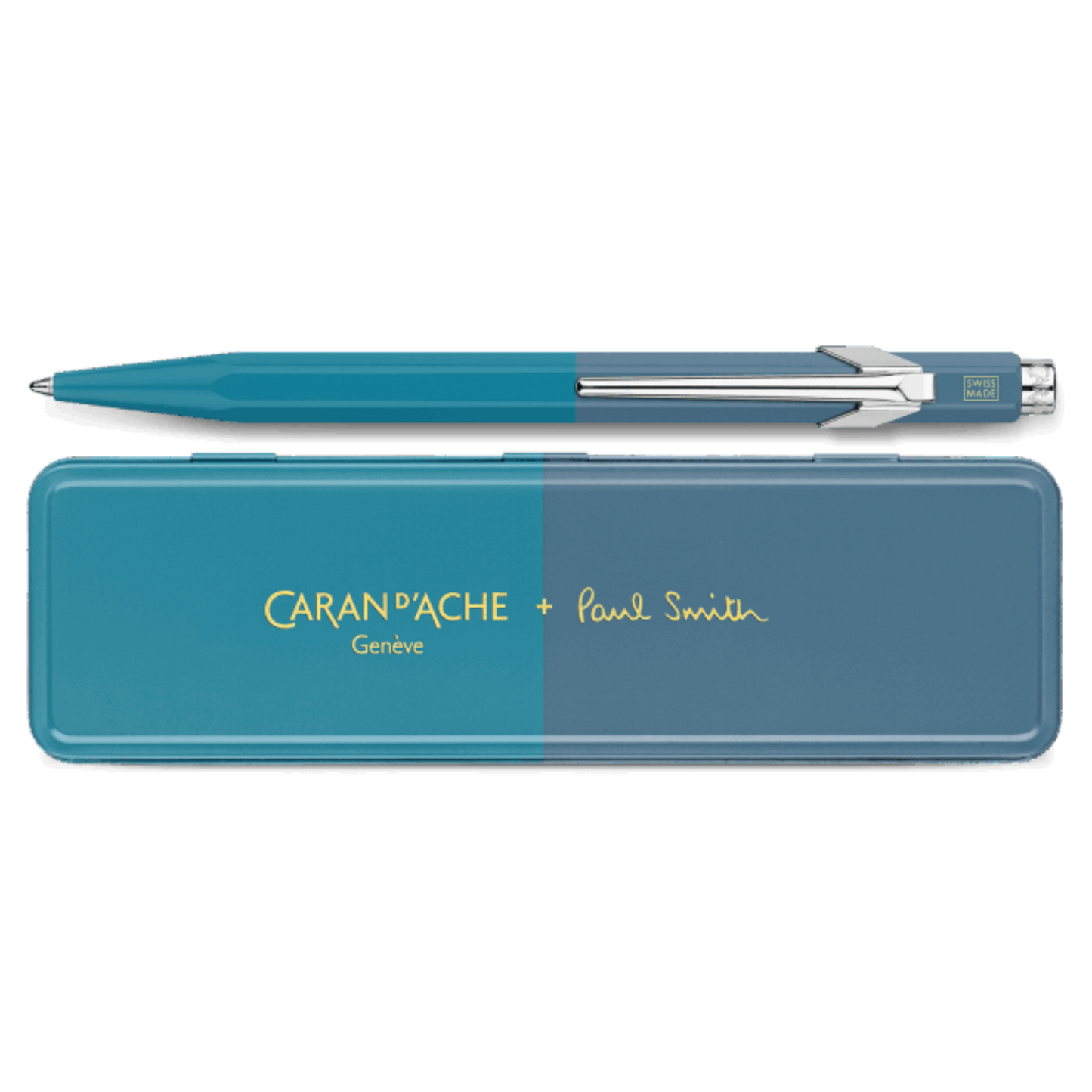CARAN DACHE Paul Smith ボールペン Caran d'Ache 849 Paul Smith Ballpoint - Cyan Blue/Steel Blue