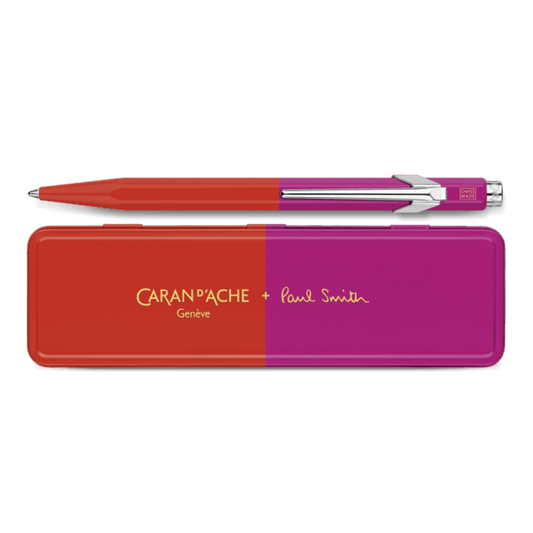 Caran d'Ache 849 Paul Smith Ballpoint - Warm Red/Melrose Pink (Special Edition)