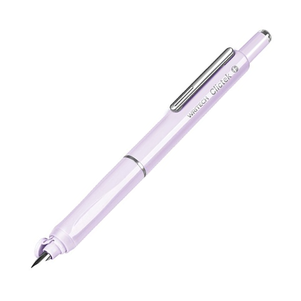 Writech Clictek Retractable Fountain Pen - Purple