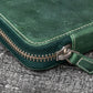 Galen Leather 14 Slot Collector Pen Case for Kaweco Pens - Crazy Horse Forest Green