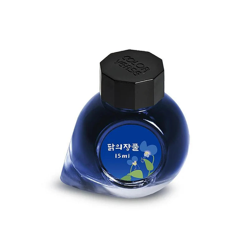 Colorverse Asiatic Dayflower (15ml) Bottled Ink (Korea Special Ink, Wildflower)