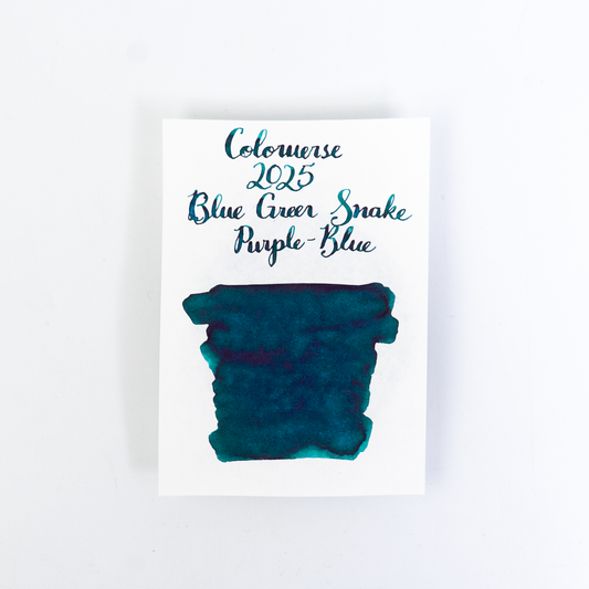 Colorverse Blue Green Snake (15ml) Bottled Ink (2025 Special Ink, Glistening Purple Blue)