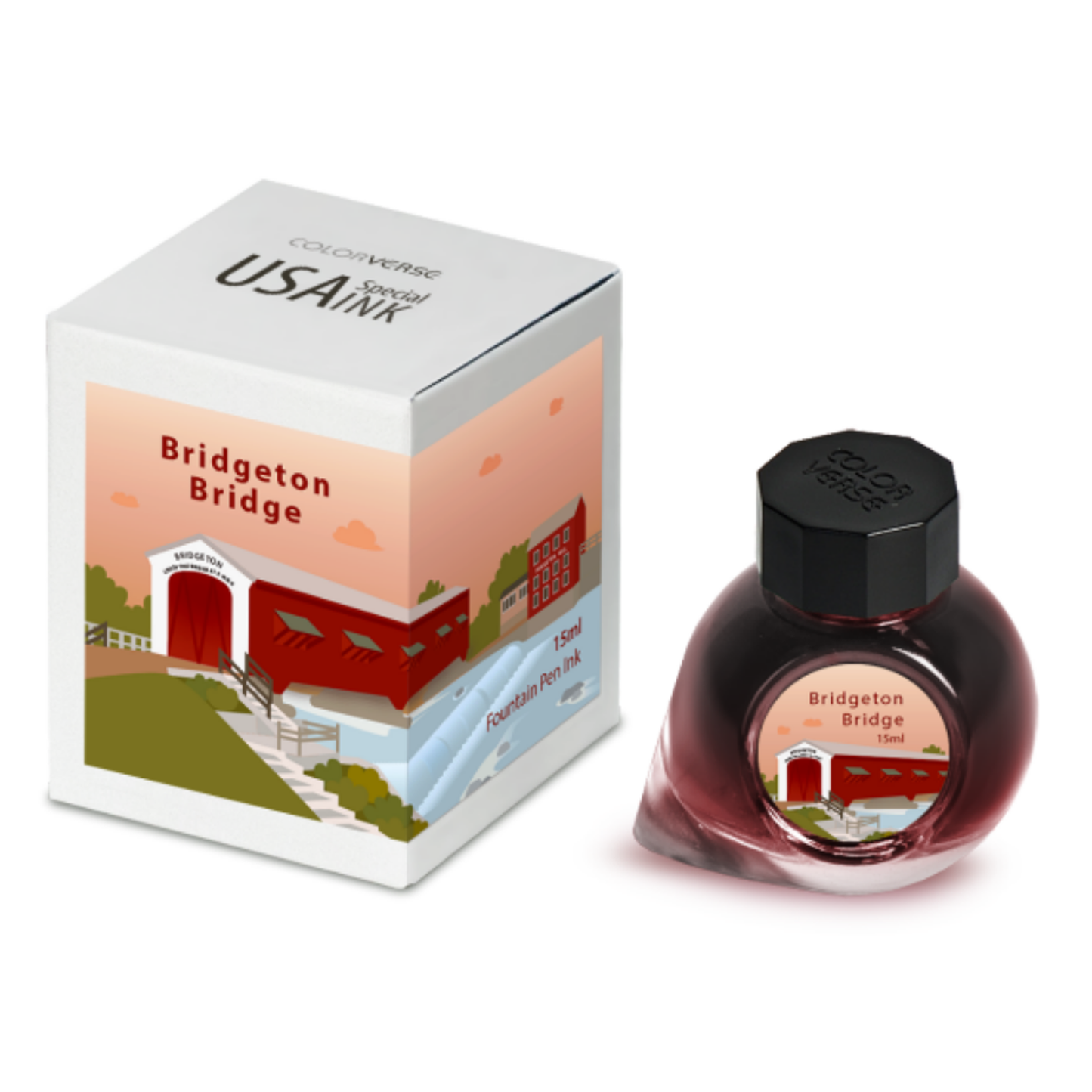 Colorverse Bridgeton Bridge (15ml) Bottled Ink (USA Special Series, Indiana)