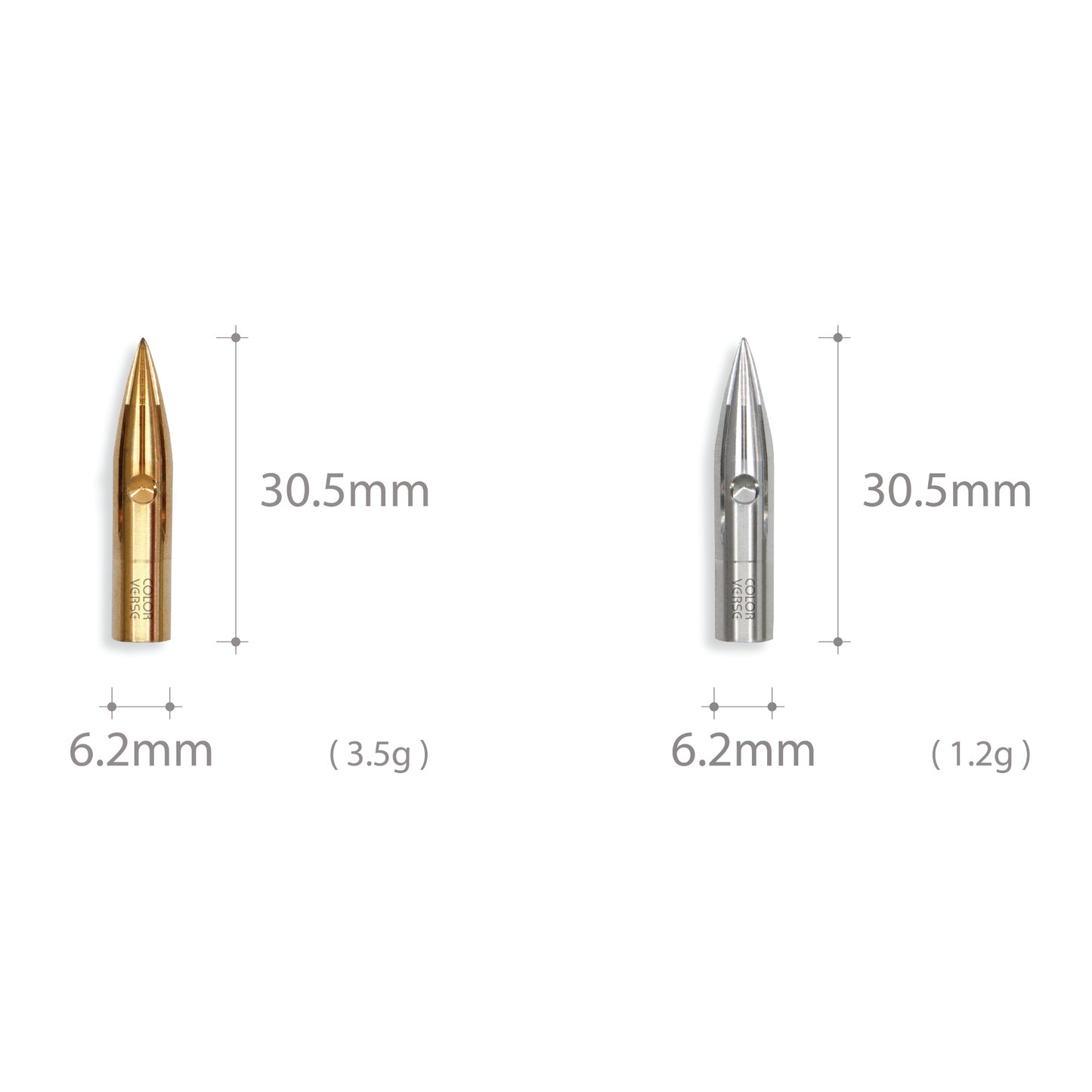 Colorverse Shuttle Metal Nib - Brass