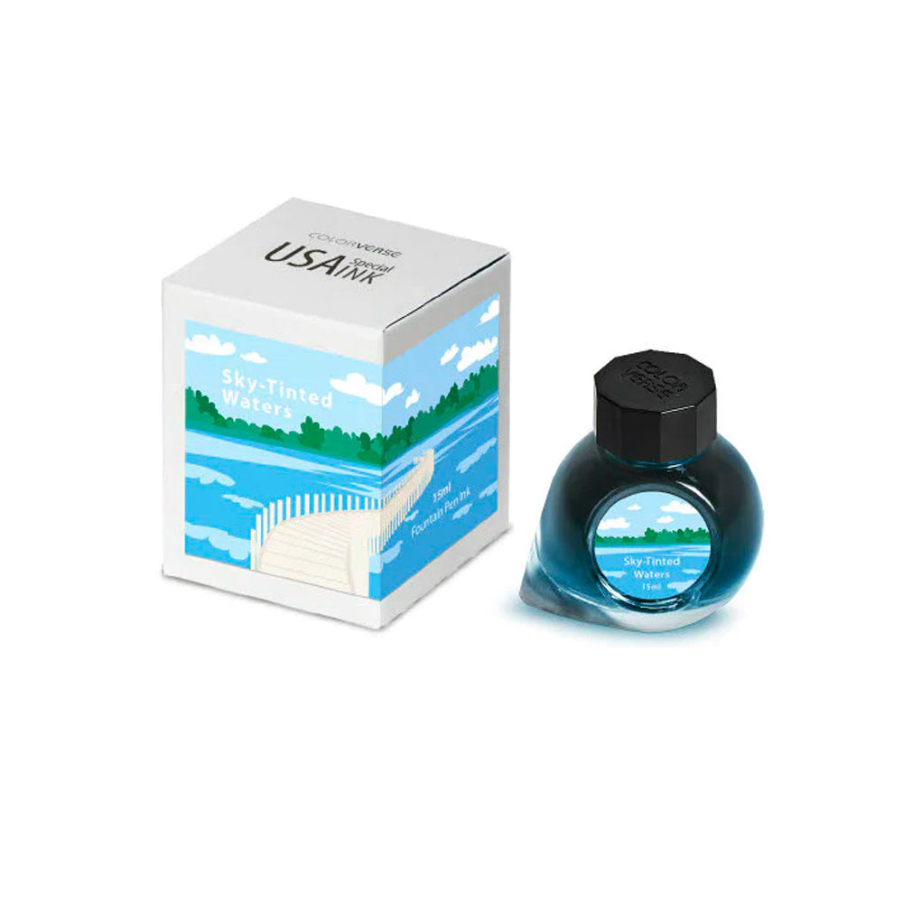 Colorverse Sky Tinted Waters (15ml) Bottled Ink (USA Special Series, Minnesota)