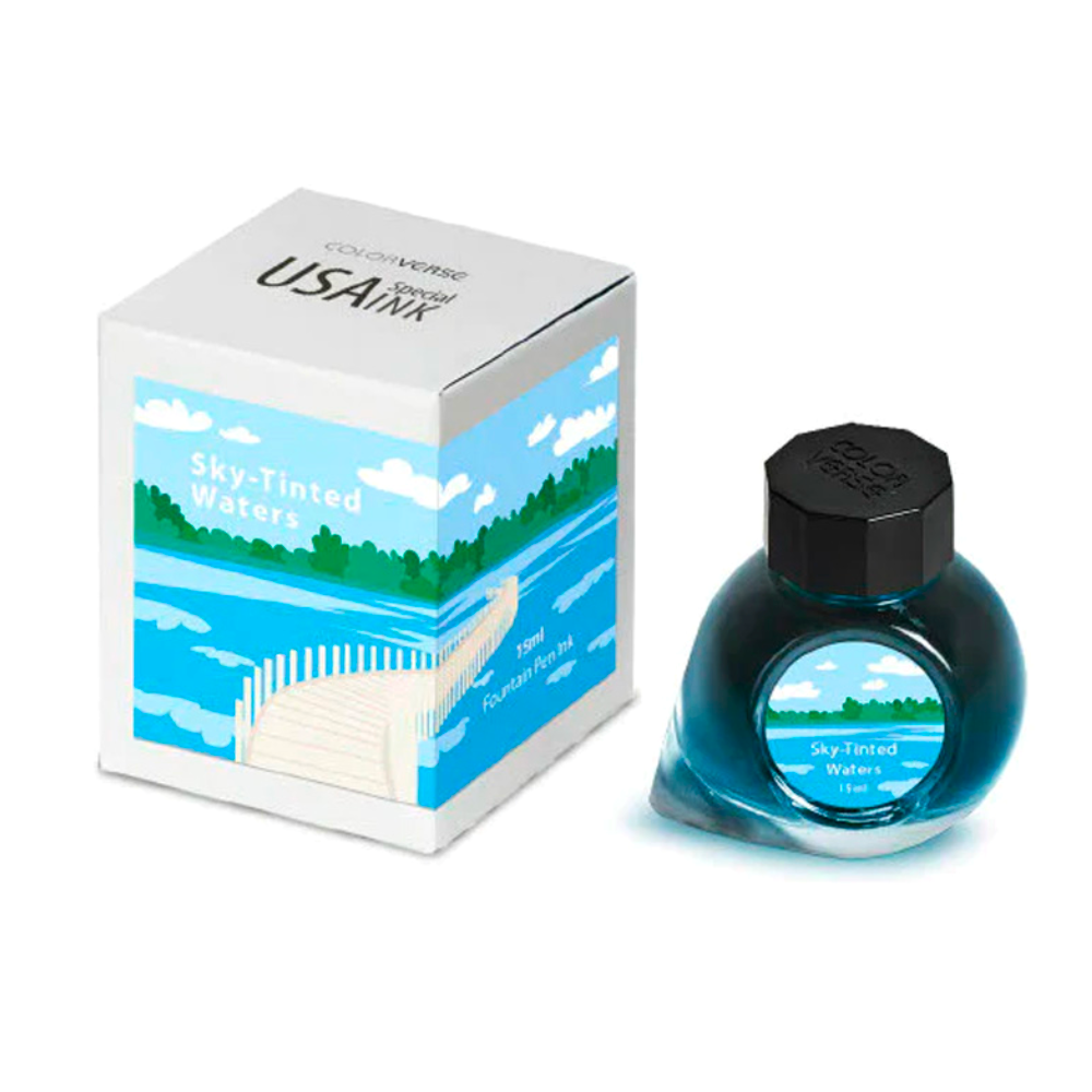 Colorverse Sky Tinted Waters (15ml) Bottled Ink (USA Special Series, Minnesota)