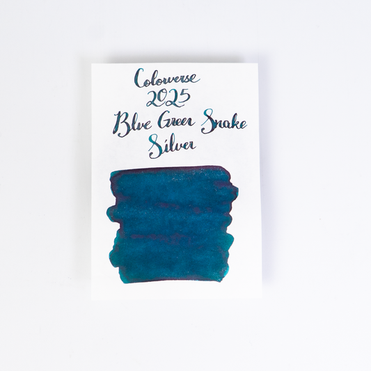 Colorverse Blue Green Snake (15ml) Bottled Ink (2025 Special Ink, Glistening Silver)