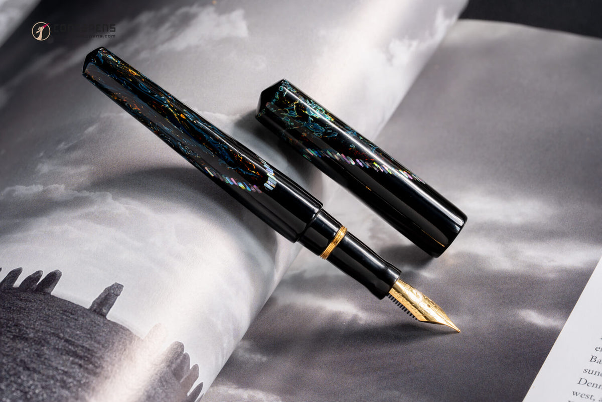 ConCoPens Traditional Vietnamese Lacquer Fountain Pen - Ocean Serenade
