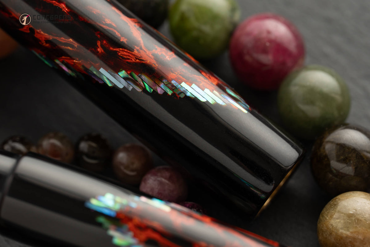 ConCoPens Traditional Vietnamese Lacquer Fountain Pen - Pyre