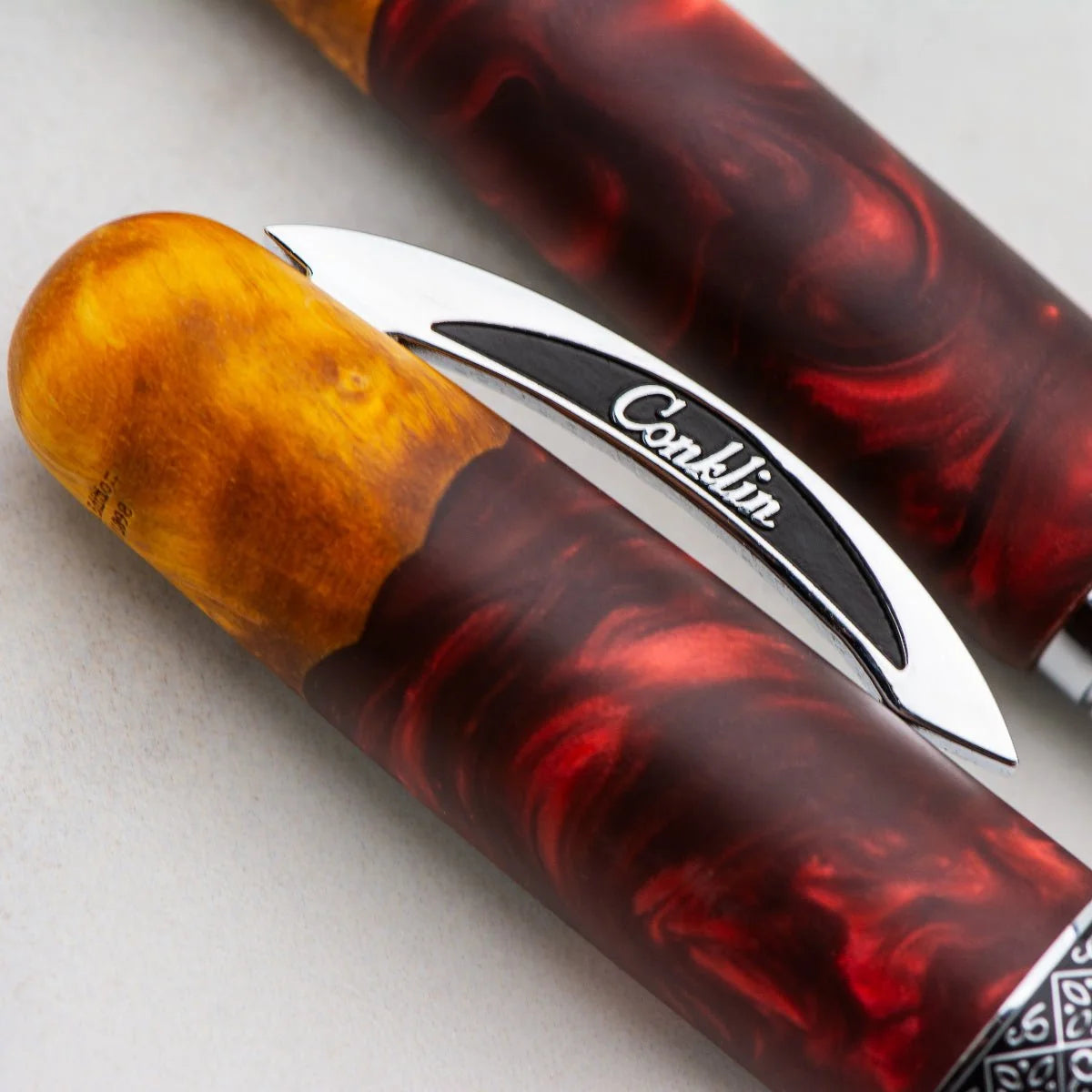 Conklin 1898 Spectra Fusion Fountain Pen - Burgundy with Chrome Trim (Limited Edition)