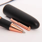 Conklin All American Rollerball - Black Matte with Rose Gold Trim (Discontinued)