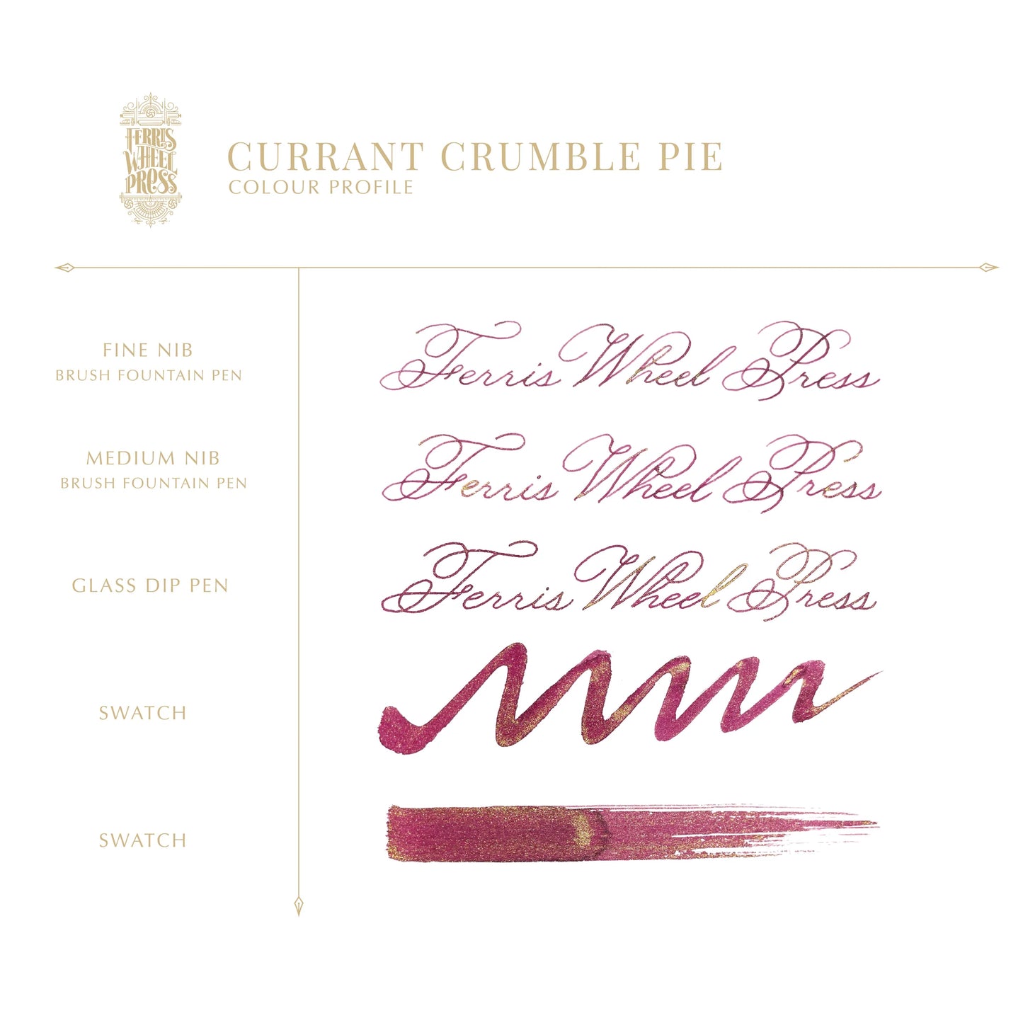 Ferris Wheel Press (38ml) Bottled Ink - Currant Crumble Pie