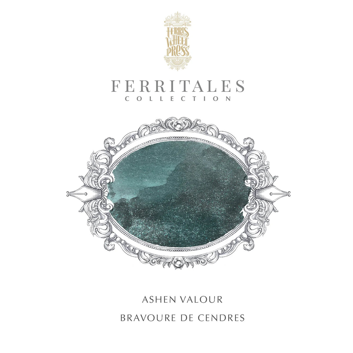Ferris Wheel Press Ashen Valour (20ml) Bottled Ink - FerriTales: The Book of Knights Series
