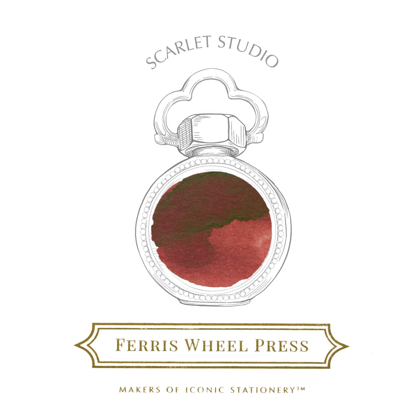 Ferris Wheel Press Scarlet Studio (38ml) Bottled Ink