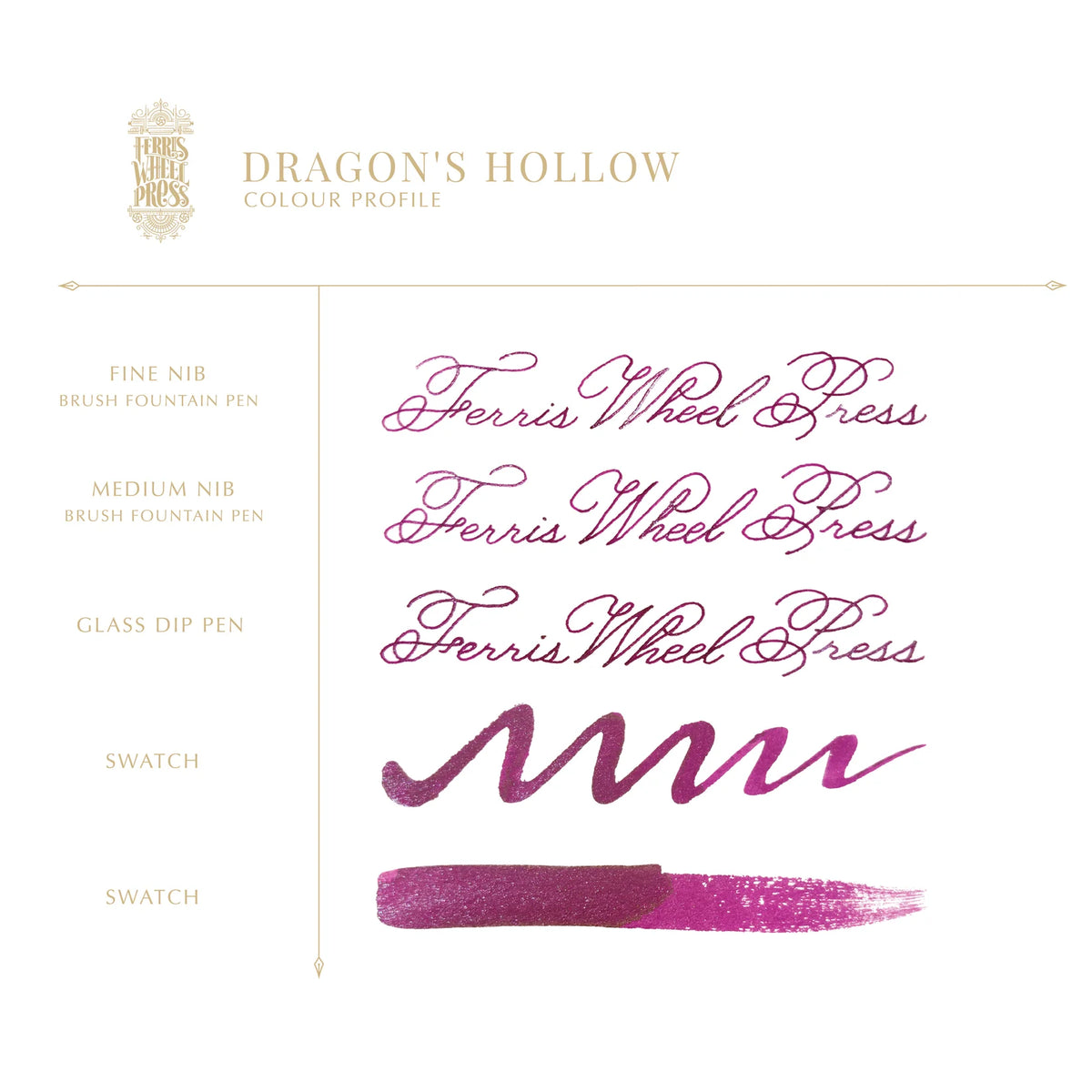 Ferris Wheel Press Dragon's Hollow (20ml) Bottled Ink - FerriTales: The Book of Knights Series