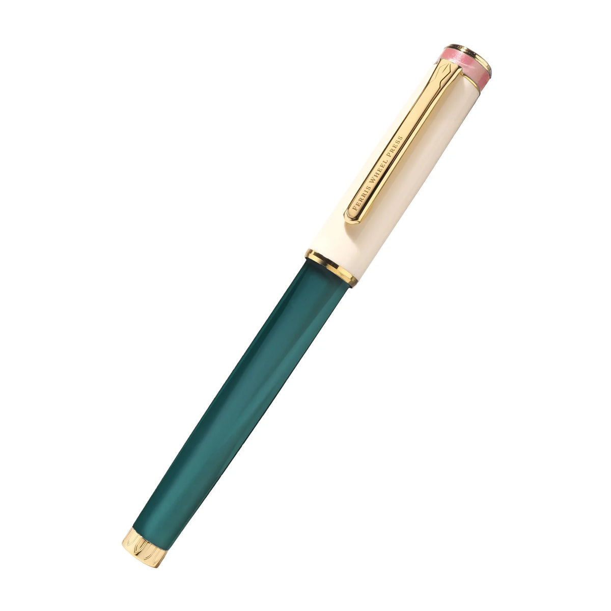 Ferris Wheel Press The Masque Resin Fountain Pen & Ink Set - Teal