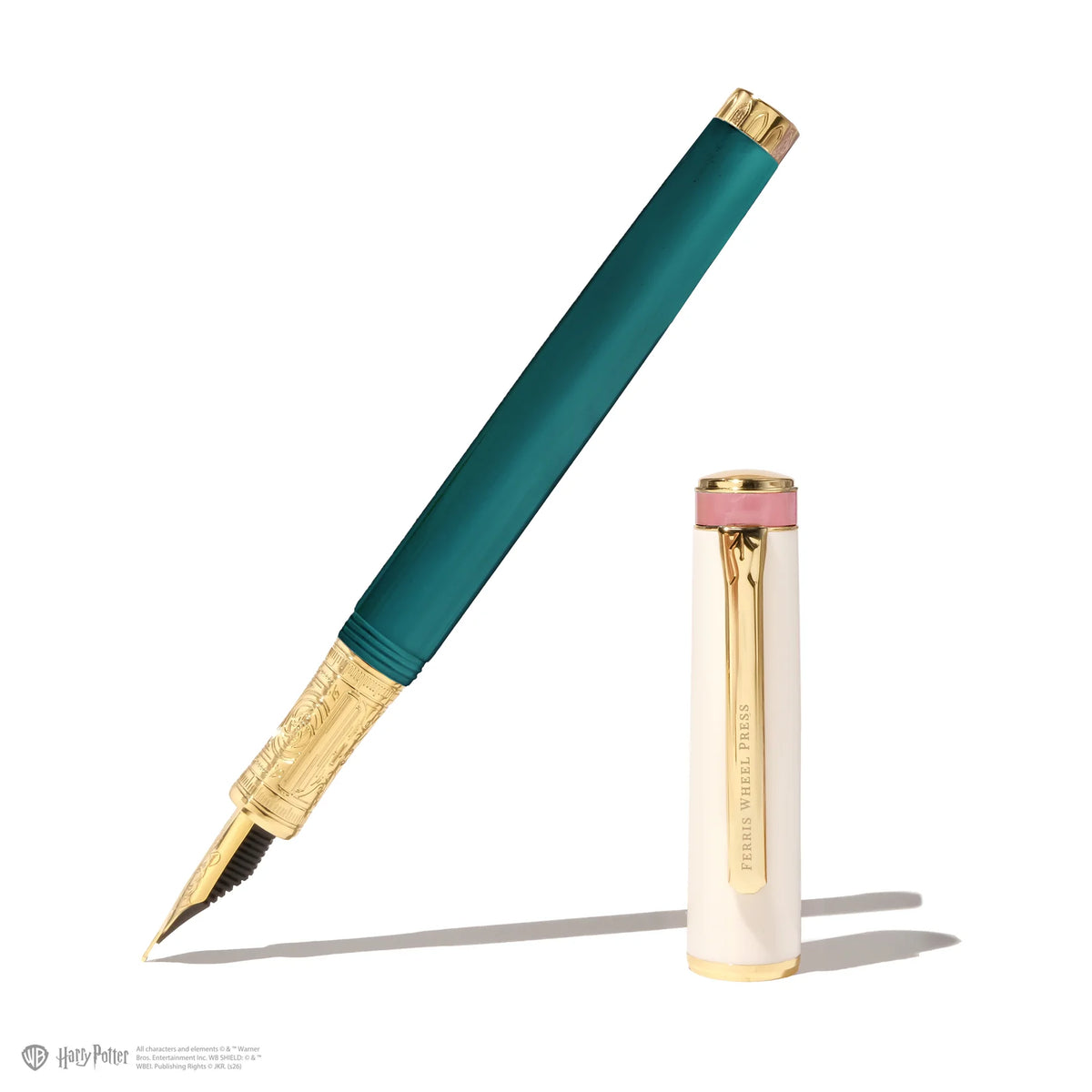 Ferris Wheel Press The Masque Resin Fountain Pen & Ink Set - Teal