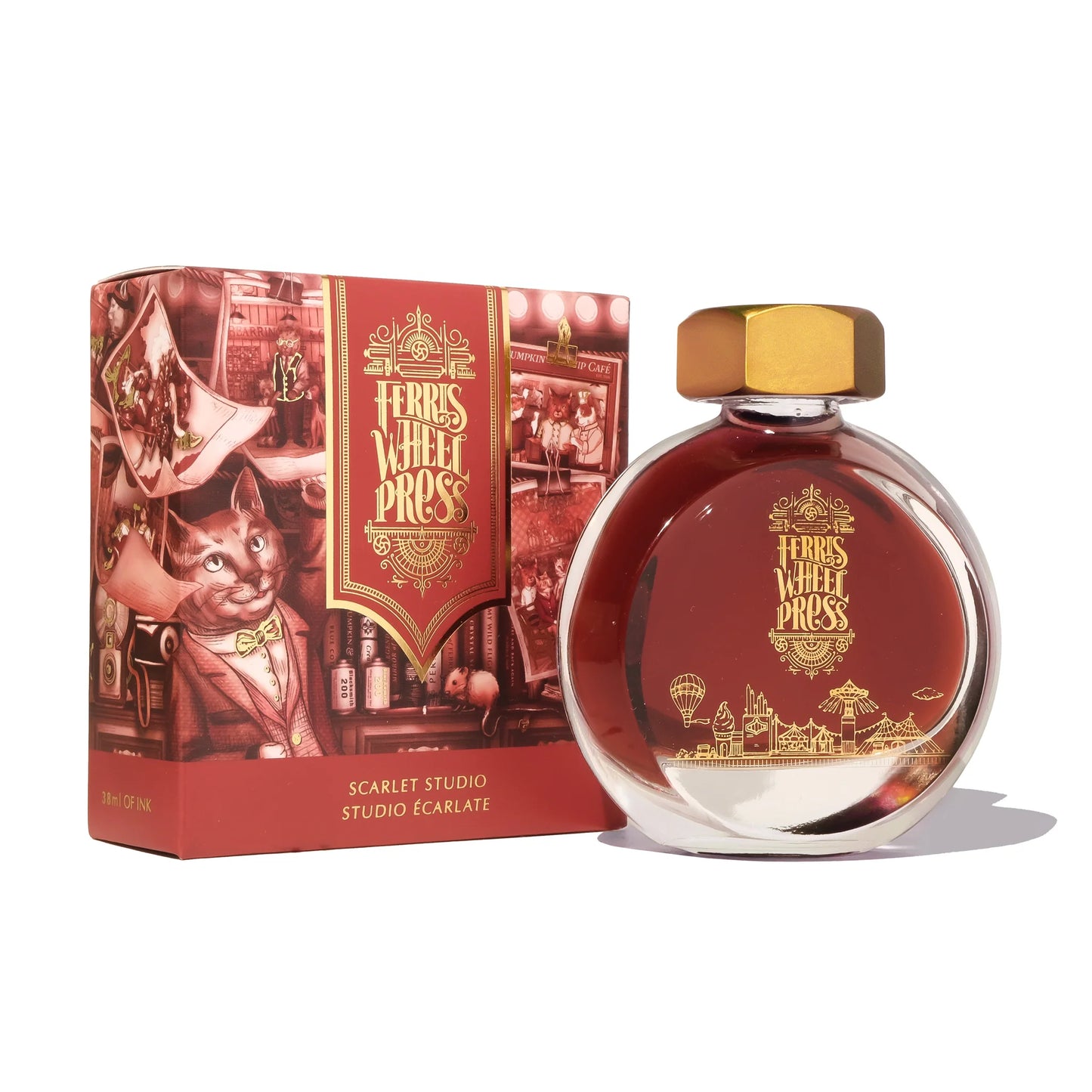 Ferris Wheel Press Scarlet Studio (38ml) Bottled Ink