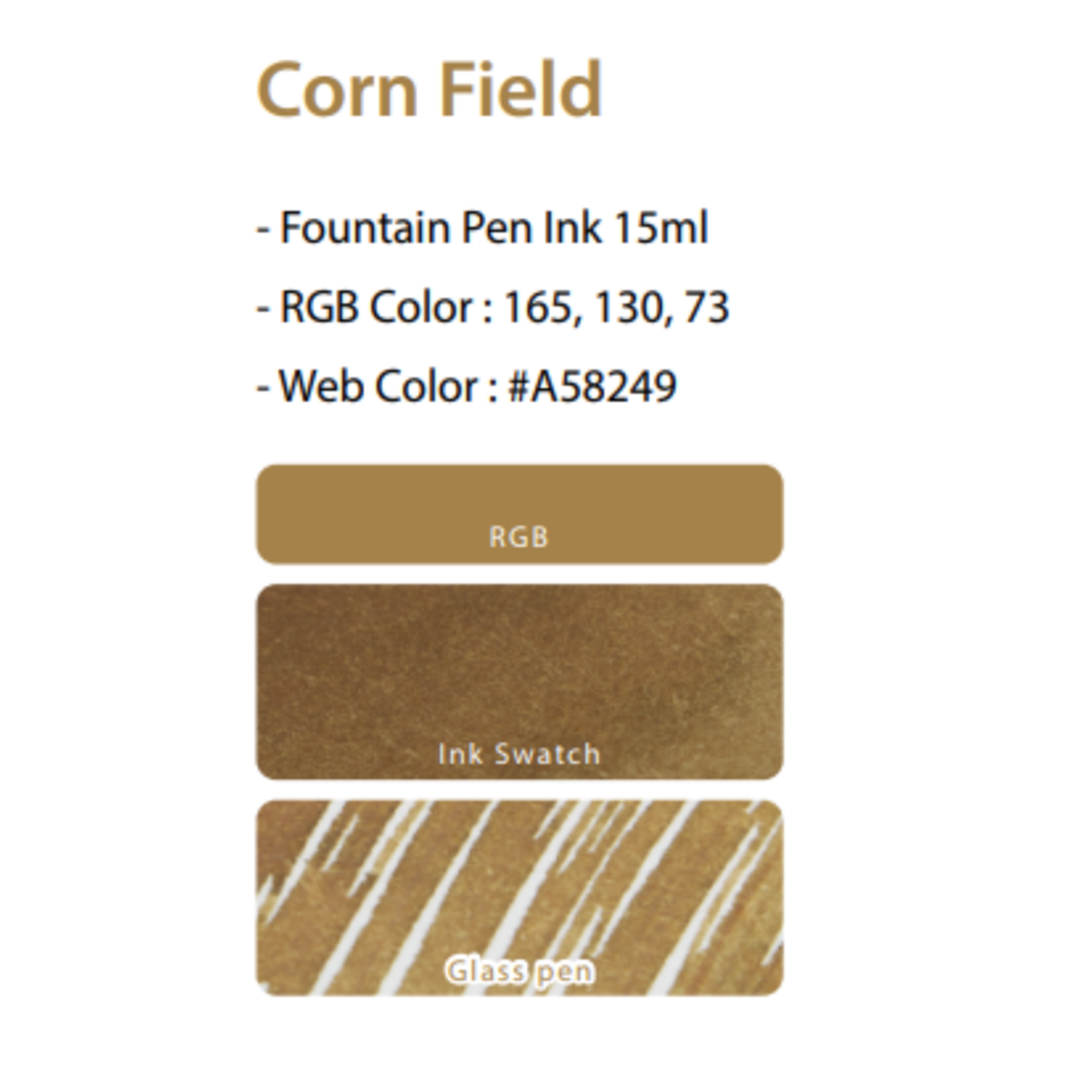 Colorverse Corn Field (15ml) Bottled Ink (USA Special Series, Iowa)