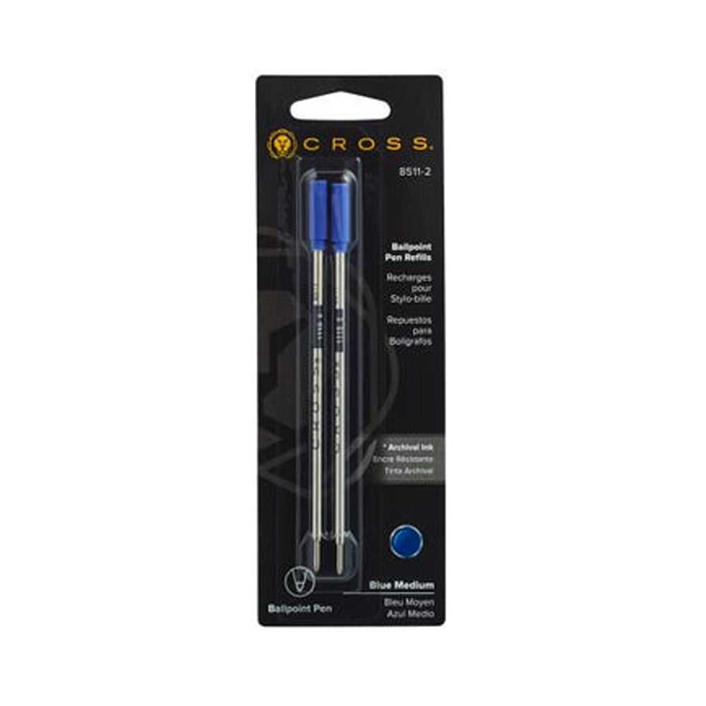 Cross Ballpoint Refill - Medium Blue (2Pk)