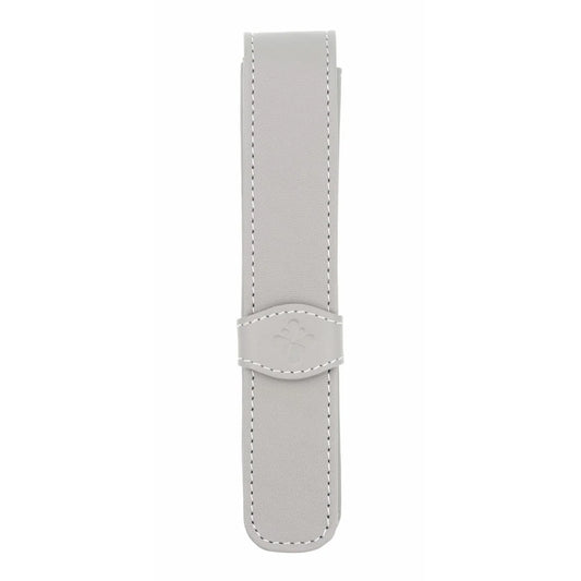 Diplomat Leather 1-Pen Case - Grey