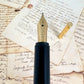 Pre-Owned Dunhill Slim Gold Fountain Pen 14K M