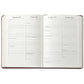 Graphic Image 2024 Desk Diary - Stone Crocodile Embossed Leather