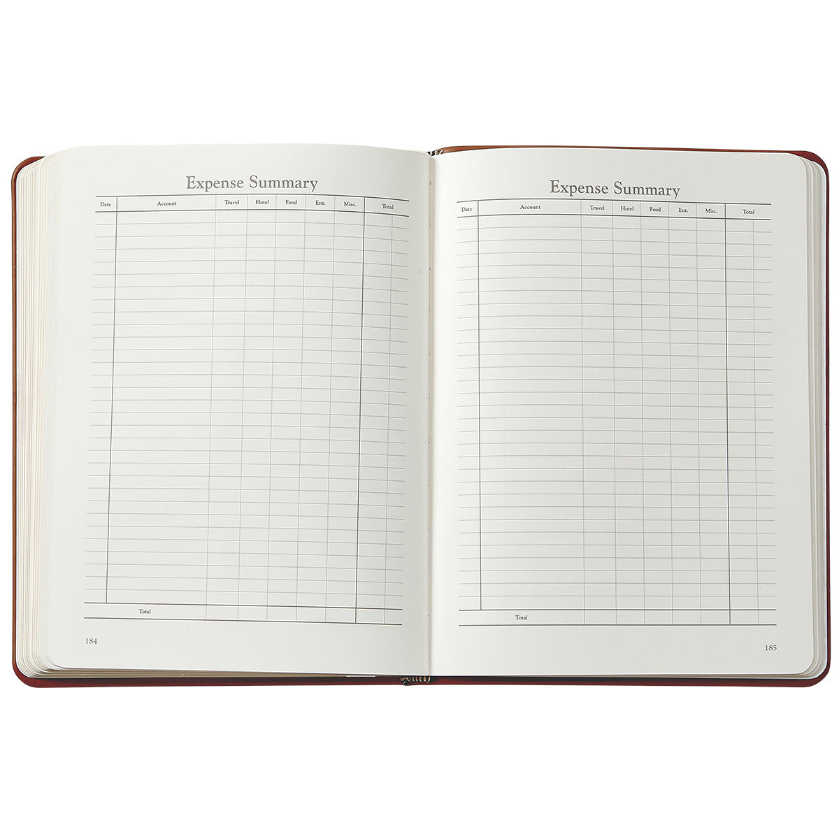 Graphic Image 2024 Desk Diary - British Tan Traditional Leather