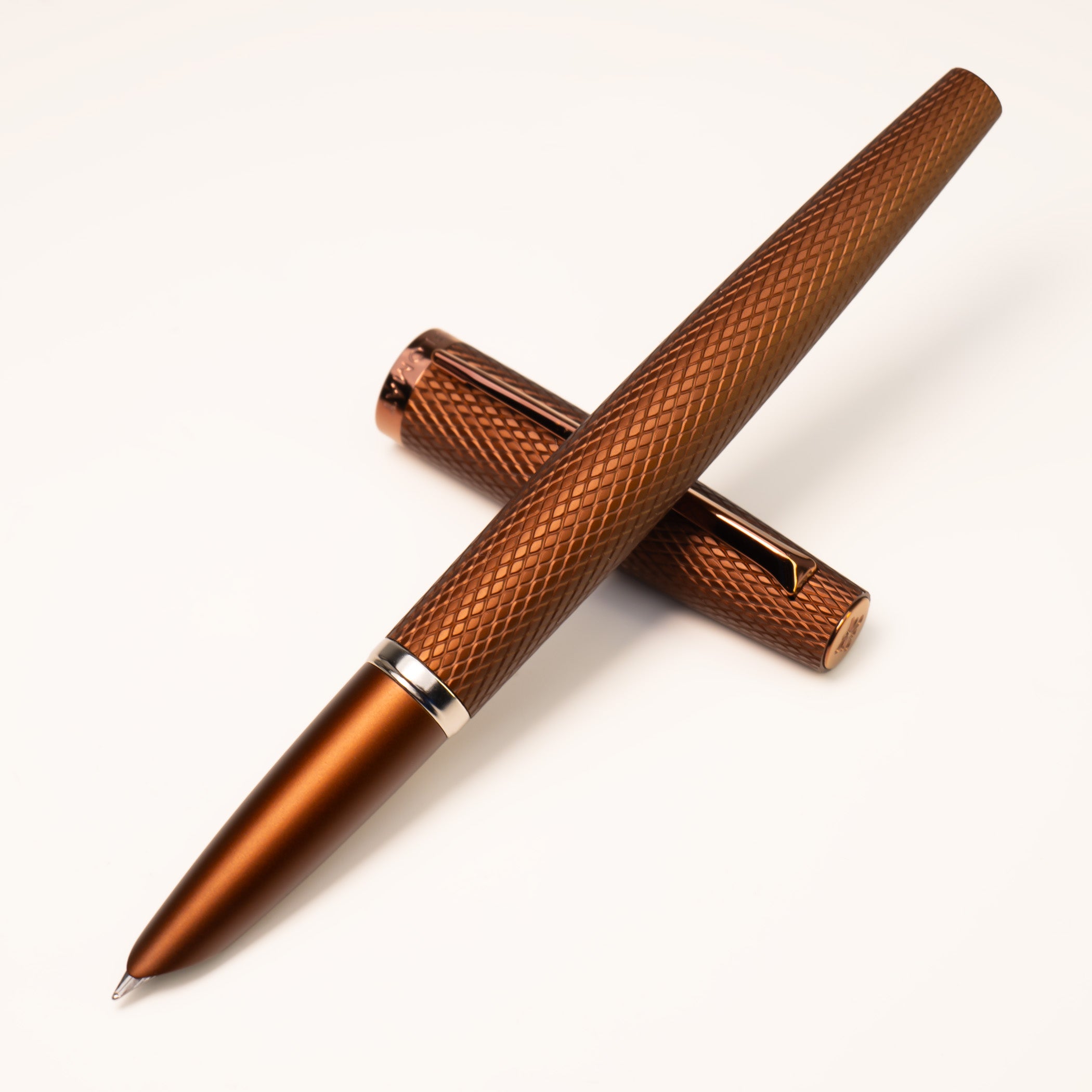 筆記具 inkwell Calvados Diplomat Viper Fountain Pen - Brown Guilloche – Dromgoole's Fine