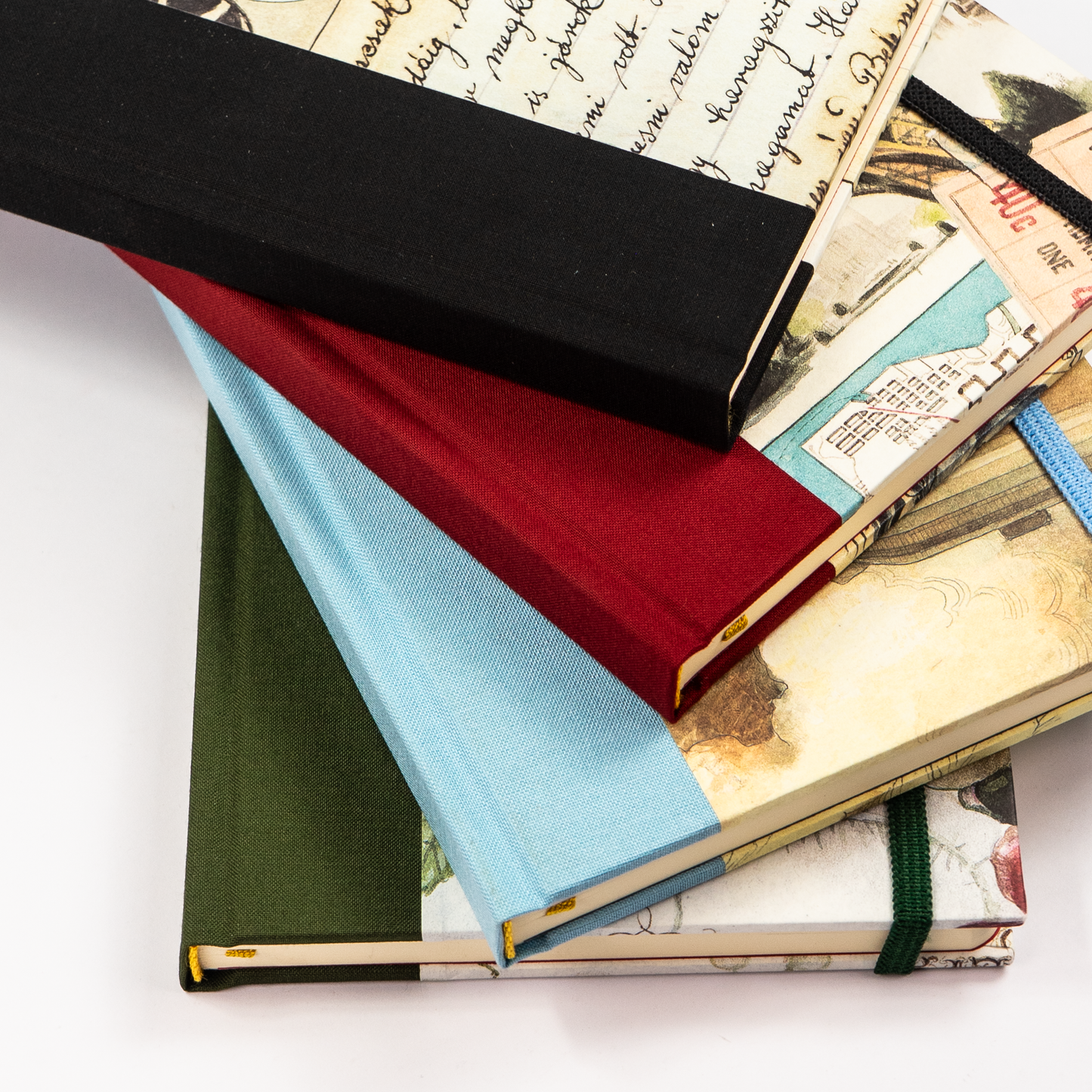 Bomo Art A5 Fabric Bound Lined Journal - Balloons