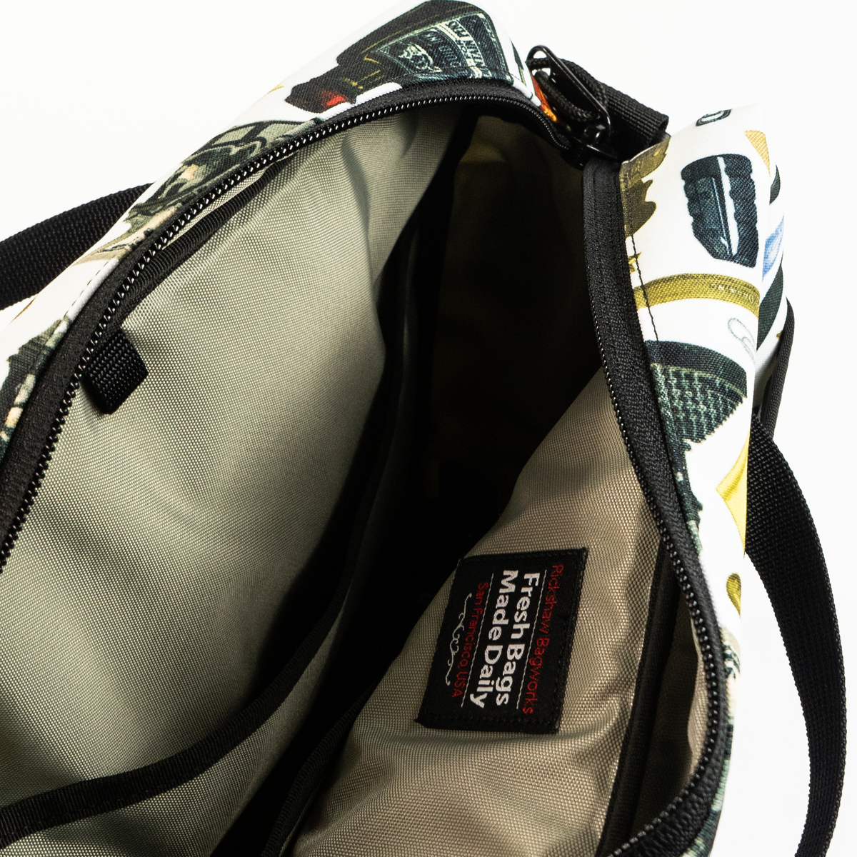 Rickshaw Bagworks Banzai Bag - Vintage Office Supplies (Dromgoole's Exclusive - Well Appointed Desk Design)
