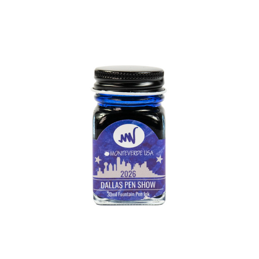 Monteverde 2026 Dallas Pen Show Shimmer Blue (30ml) Bottled Ink