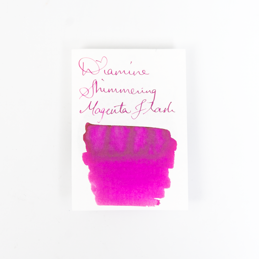 Diamine Magenta Flash (50ml) Bottled Ink (Shimmering Silver)