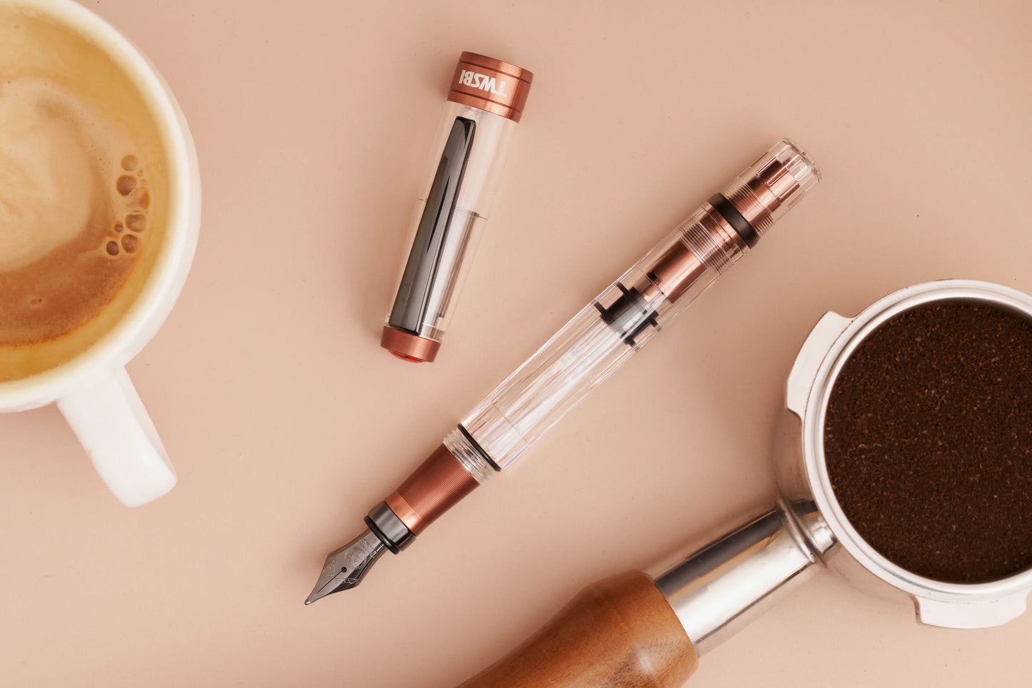 TWSBI Diamond 580ALR Fountain Pen - Affogato with Onyx Trim