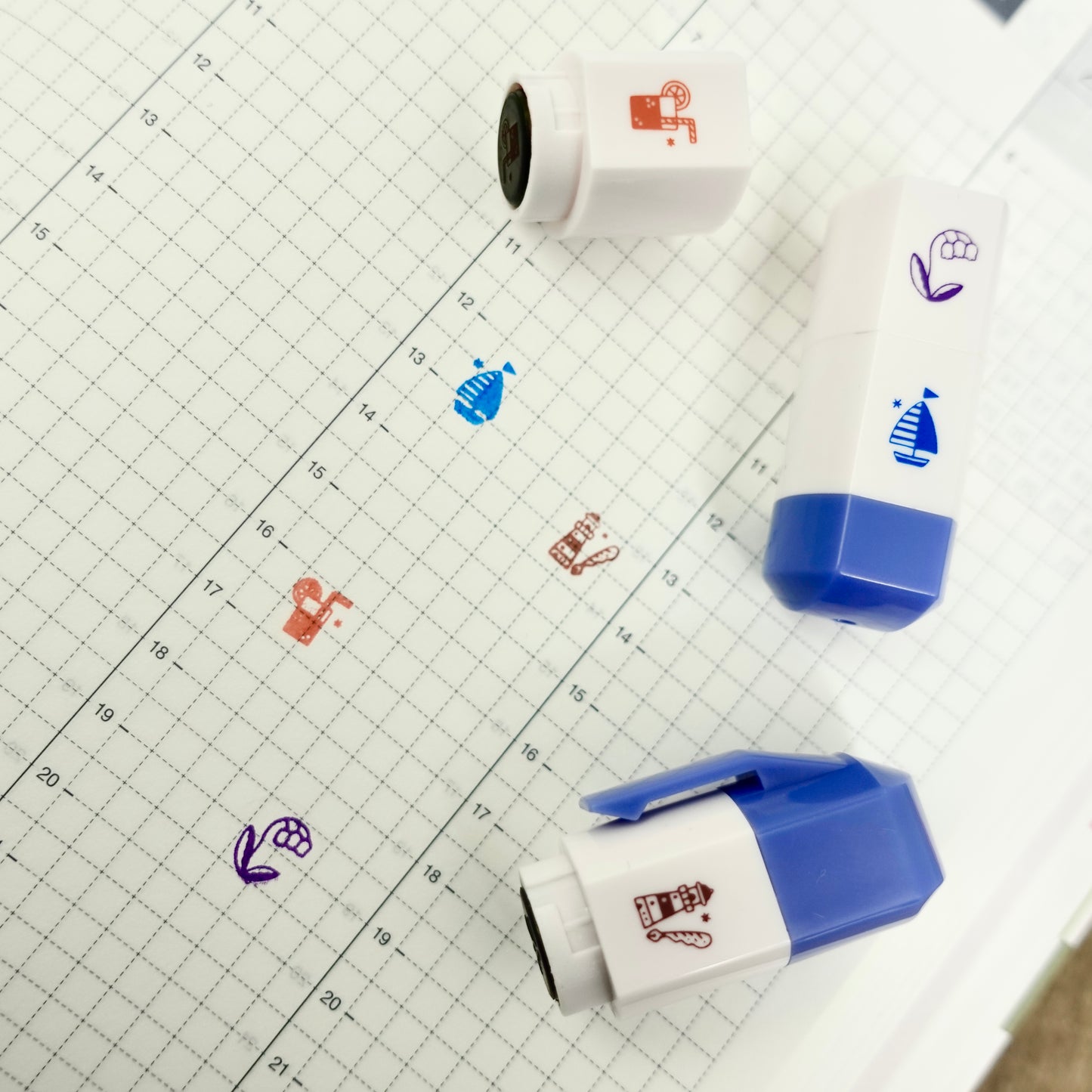 Eric Small Things x SANBY Self-Inking Schedule Icon Stamp - Relax